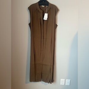 Vince Brown Midi Dress